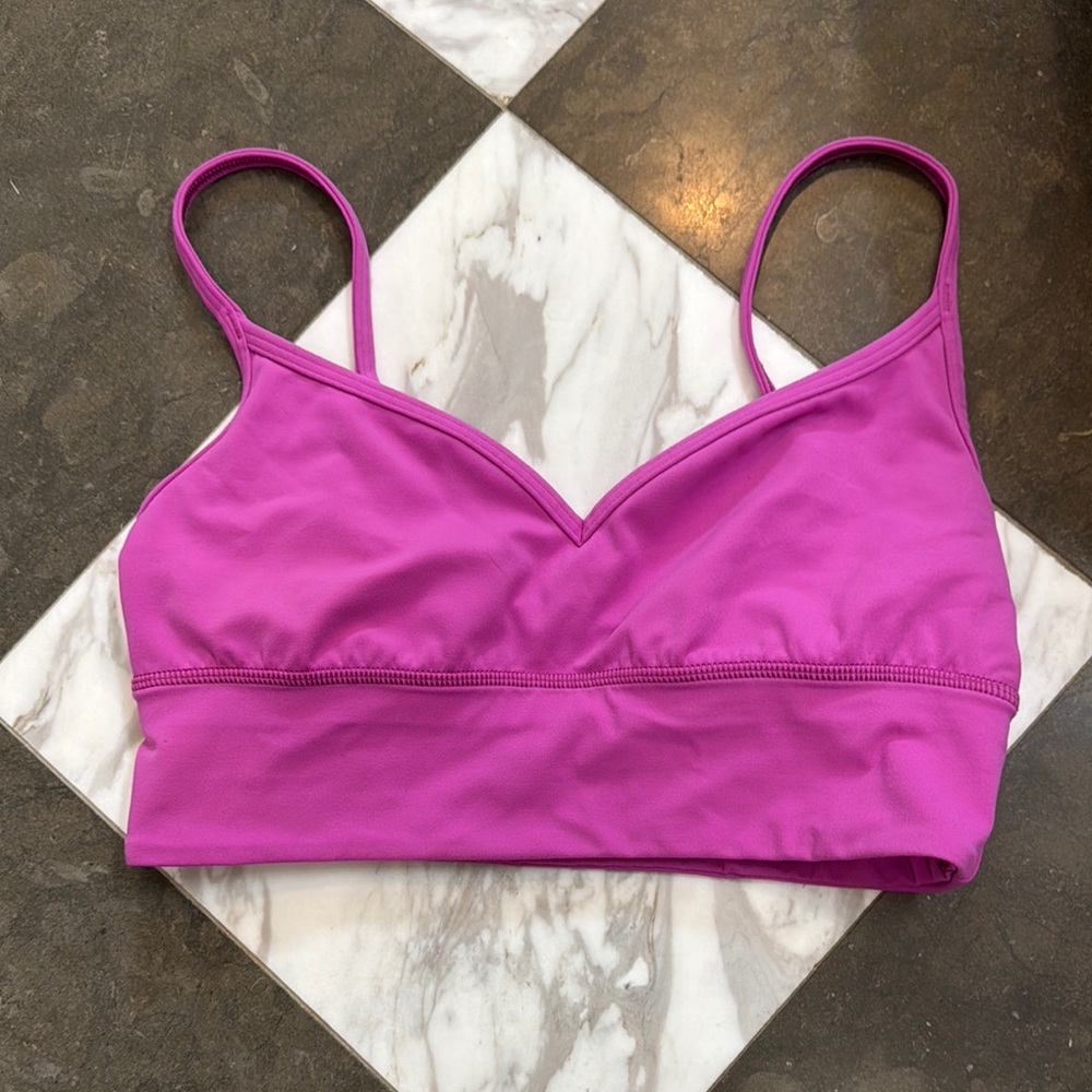 Lululemon Pink Athletic Bra size 8
